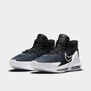 Nike Lebron Witness 6 Basketball Shoes Black/White/Obsidian Brand New!